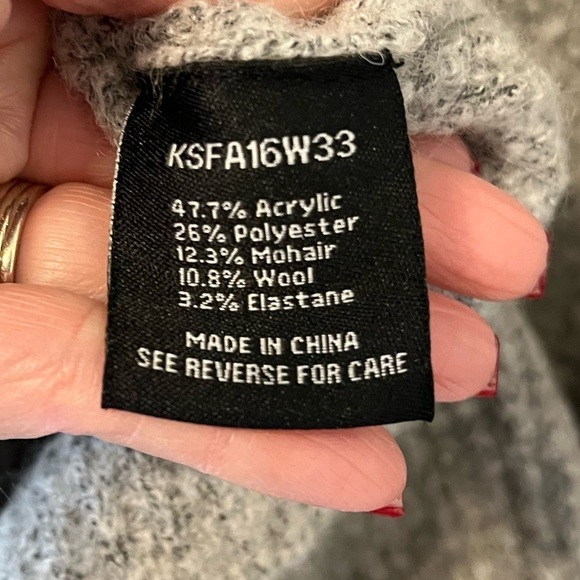 Knot Sisters El Capitan Grey Wool Blend Cardigan Sz S - Picture 7 of 8